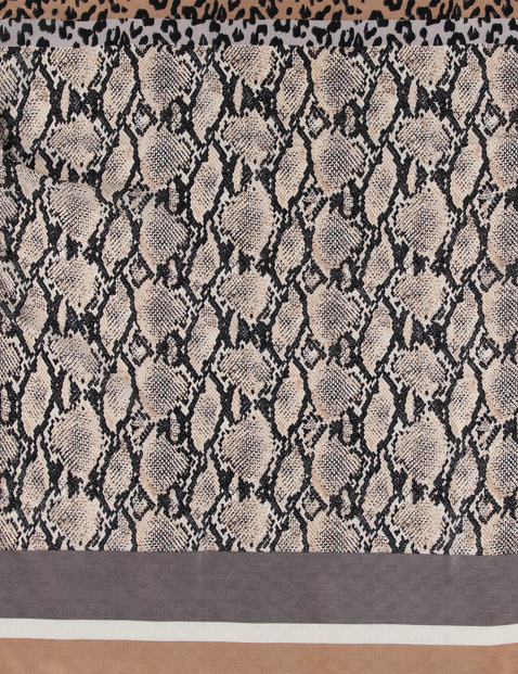 Feiner Schal mit Muster-Patch
