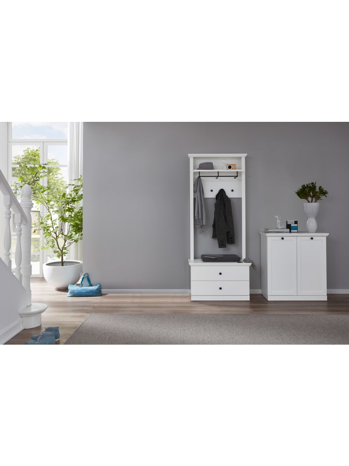 ebuy24 Garderobenschrank BrandsonBaxter Weiß 177 x 41 cm günstig kaufen onesize