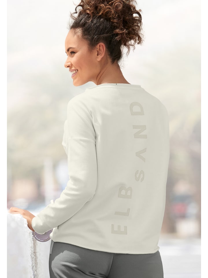 ELBSAND Sweatshirt in weiß günstig kaufen