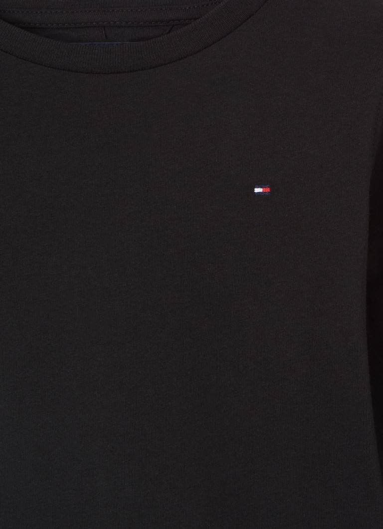 Tommy Hilfiger krekls ar garām piedurknēm un izšuvumu uz logotipa