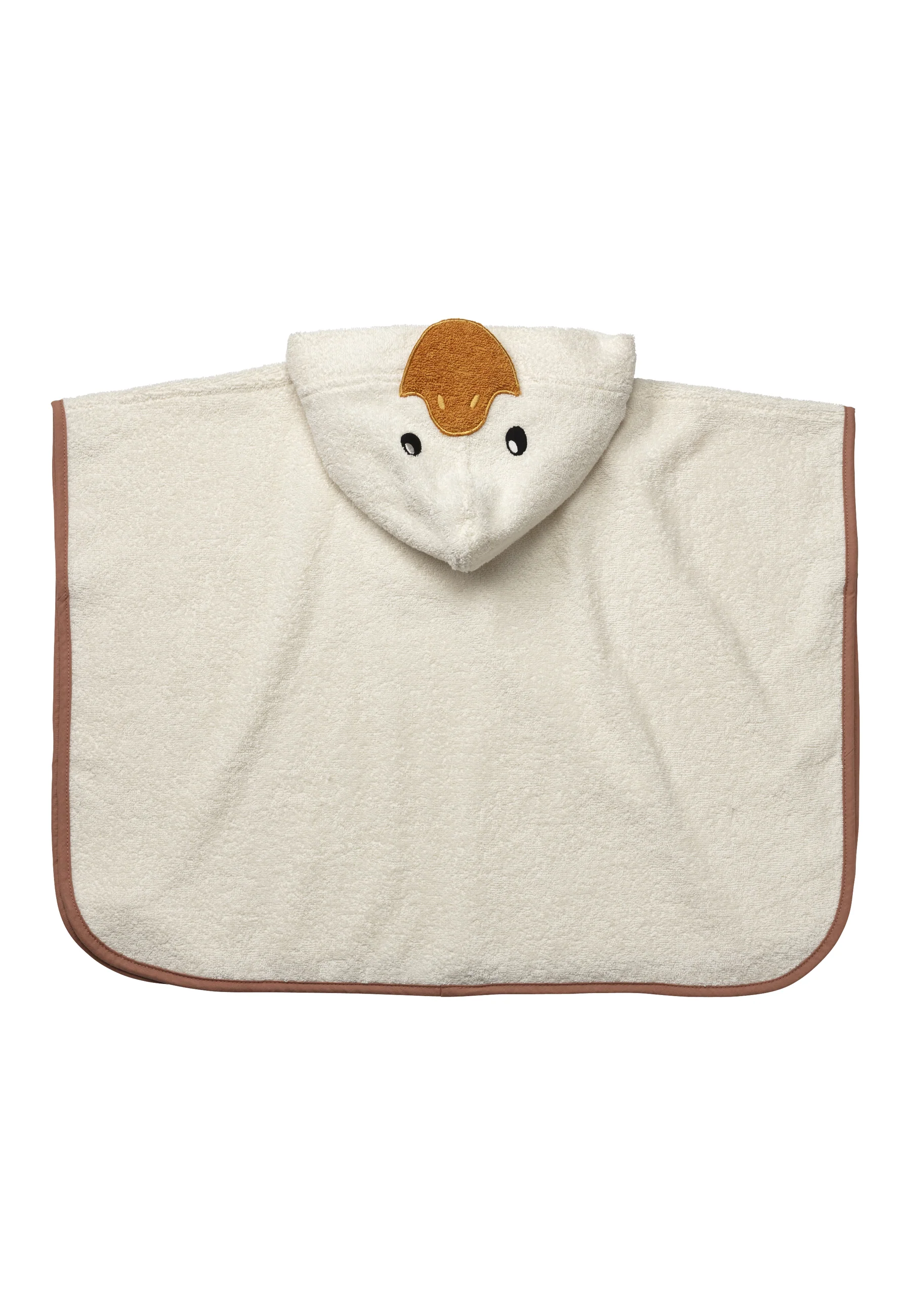 Badeponcho Ente Edda aus Baumwolle in ecru