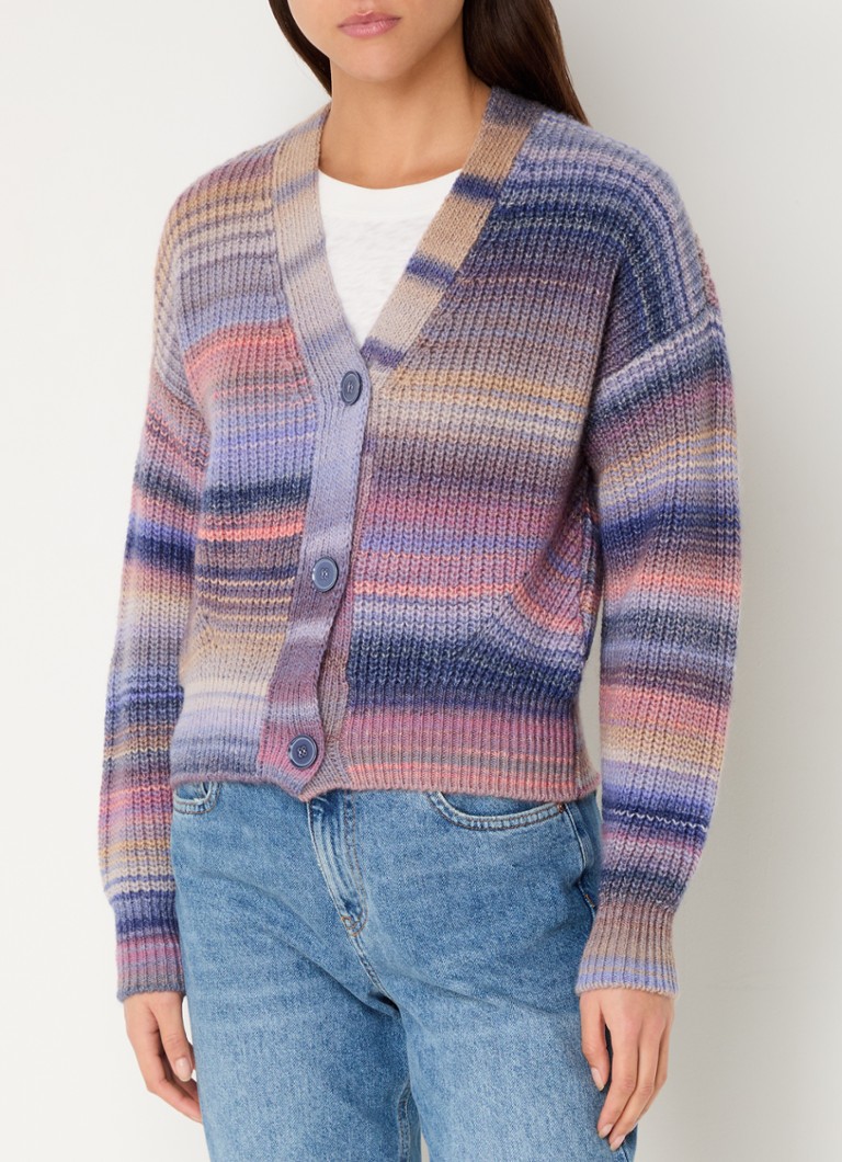 Cardigan Benetton din amestec de lână brută