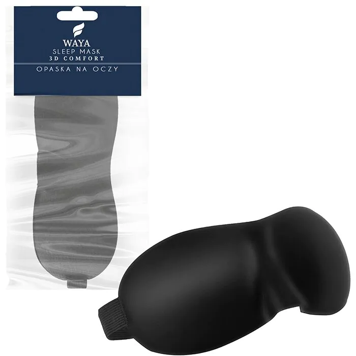 Waya 3D Comfort Μαύρη Μάσκα Ματιών