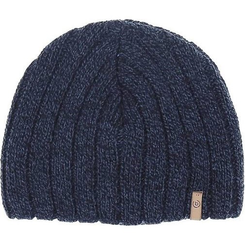 bugatti Gerippte Strickmütze mit bugatti-Label
