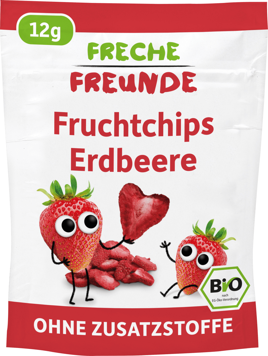 Kindersnack Fruchtchips Erdbeere, ab 3 Jahre, 12 g