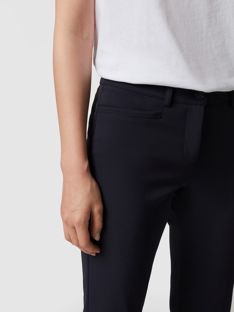 Stoffhose mit fixiertem Umschlag Modell 'RENIRA' Modell RENIRA in marineblau