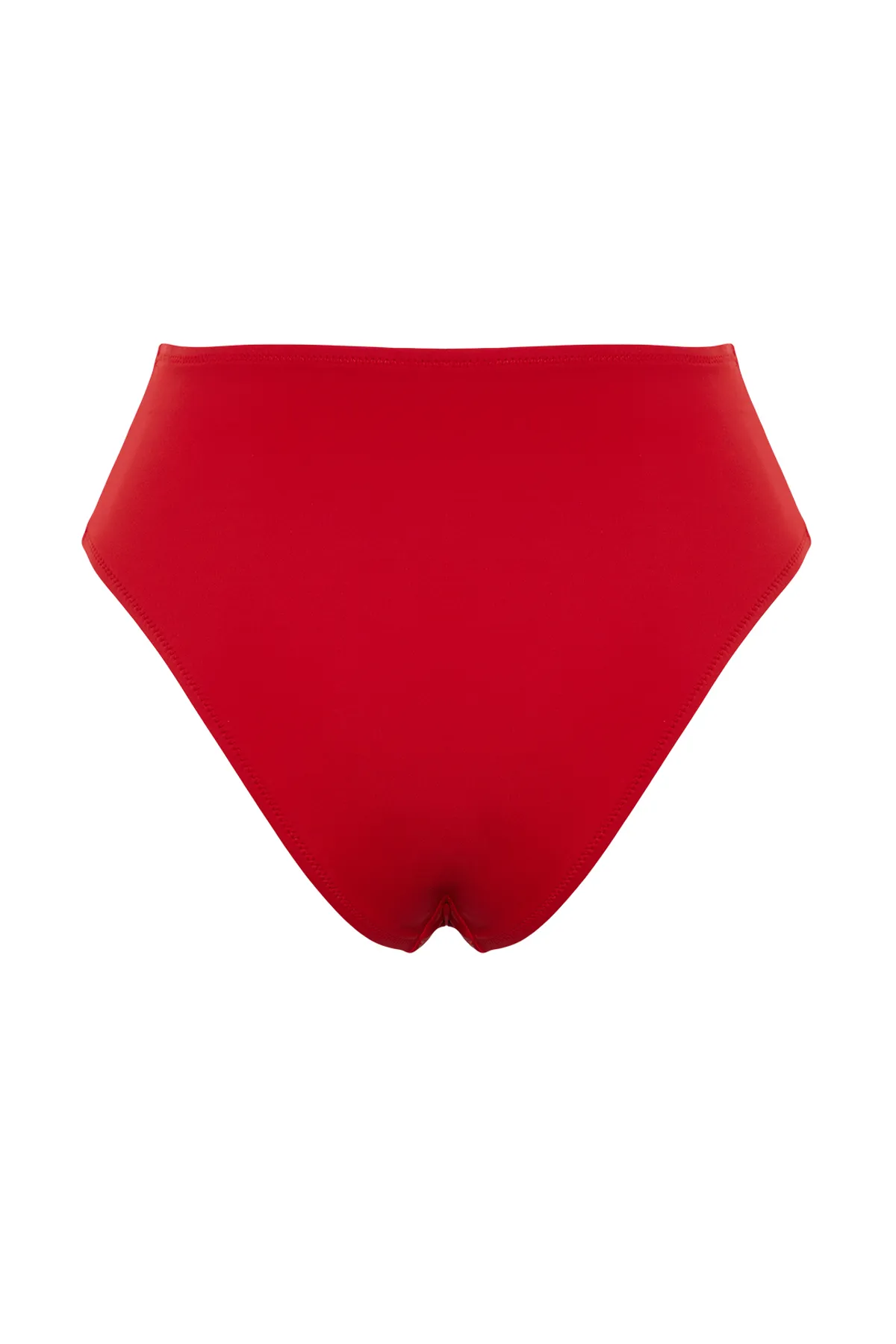 Trendyol Collection  Rote Hipster-Bikinihose mit hoher Taille TBESS21BA0387