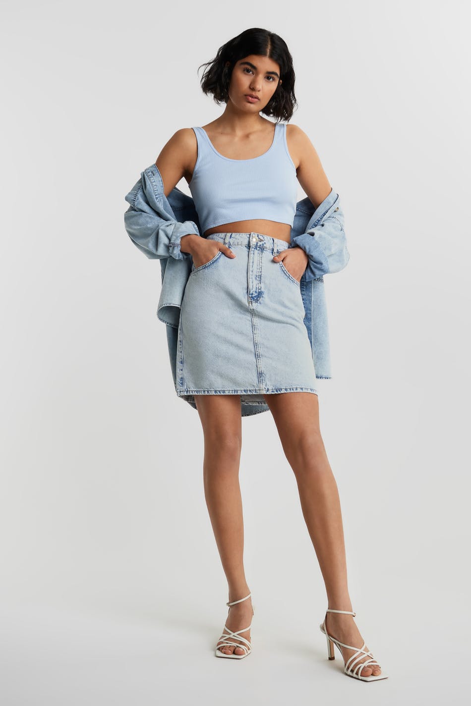 Mom denim skirt