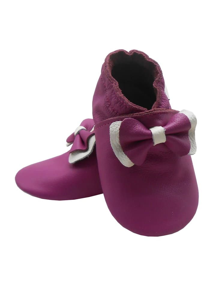 Yalion Leder-Krabbelschuhe 