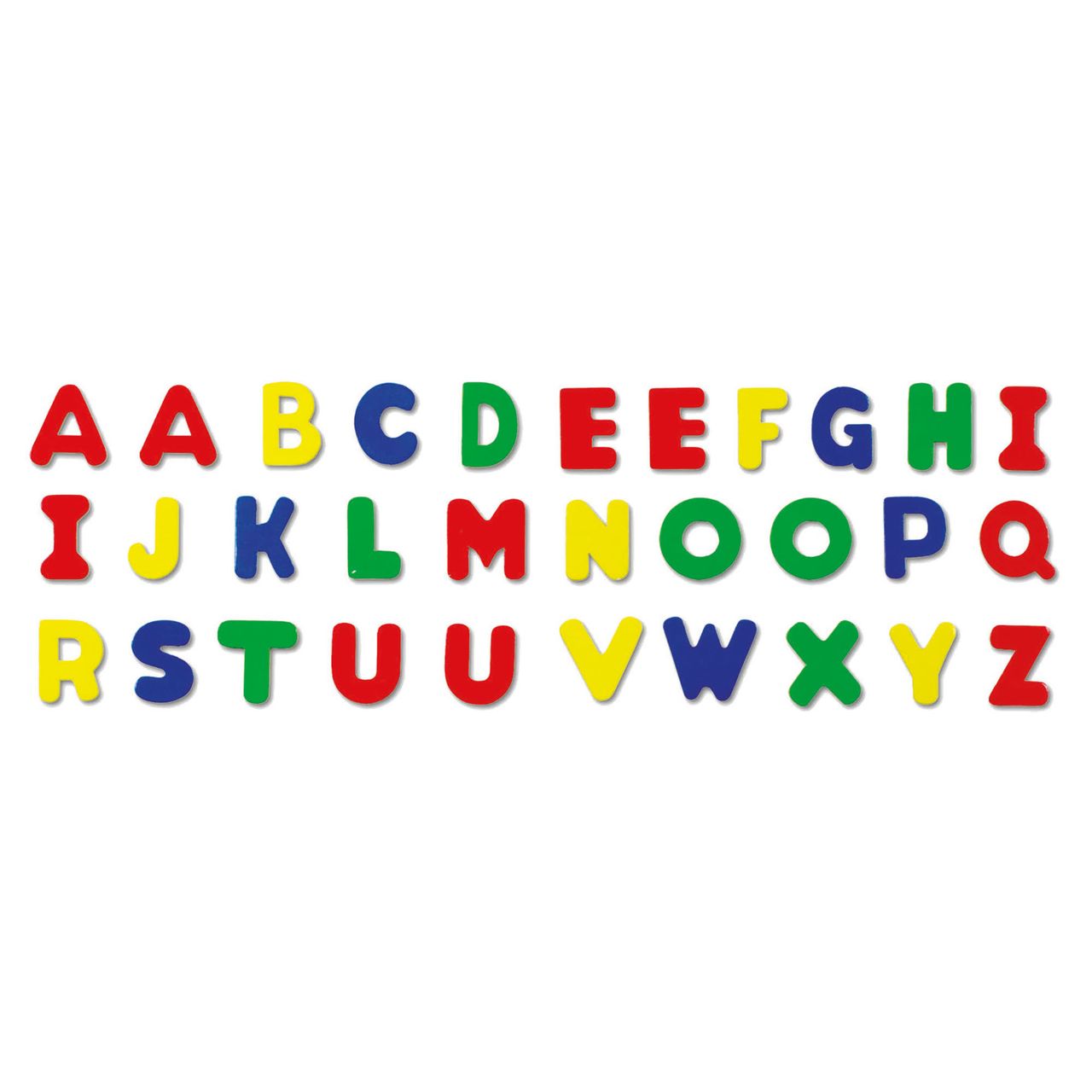 Roba Magnet Buchstaben, ABC Set 31tlg, Magnetpins aus Holz, Schul-Spielzeug für Kinder