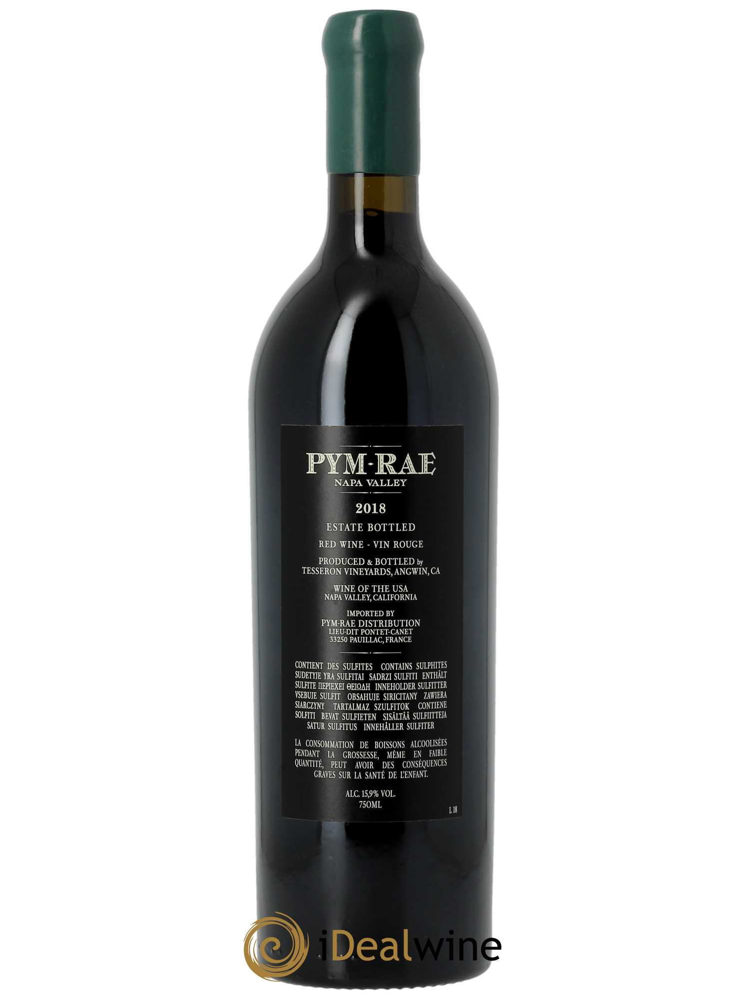 Napa Valley Pym Rae (CBO à partir de 3 bts) 2018 - Lot de 1 Bouteille