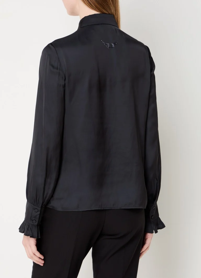 Bluza cu volane din satin Thely Zadig&Voltaire