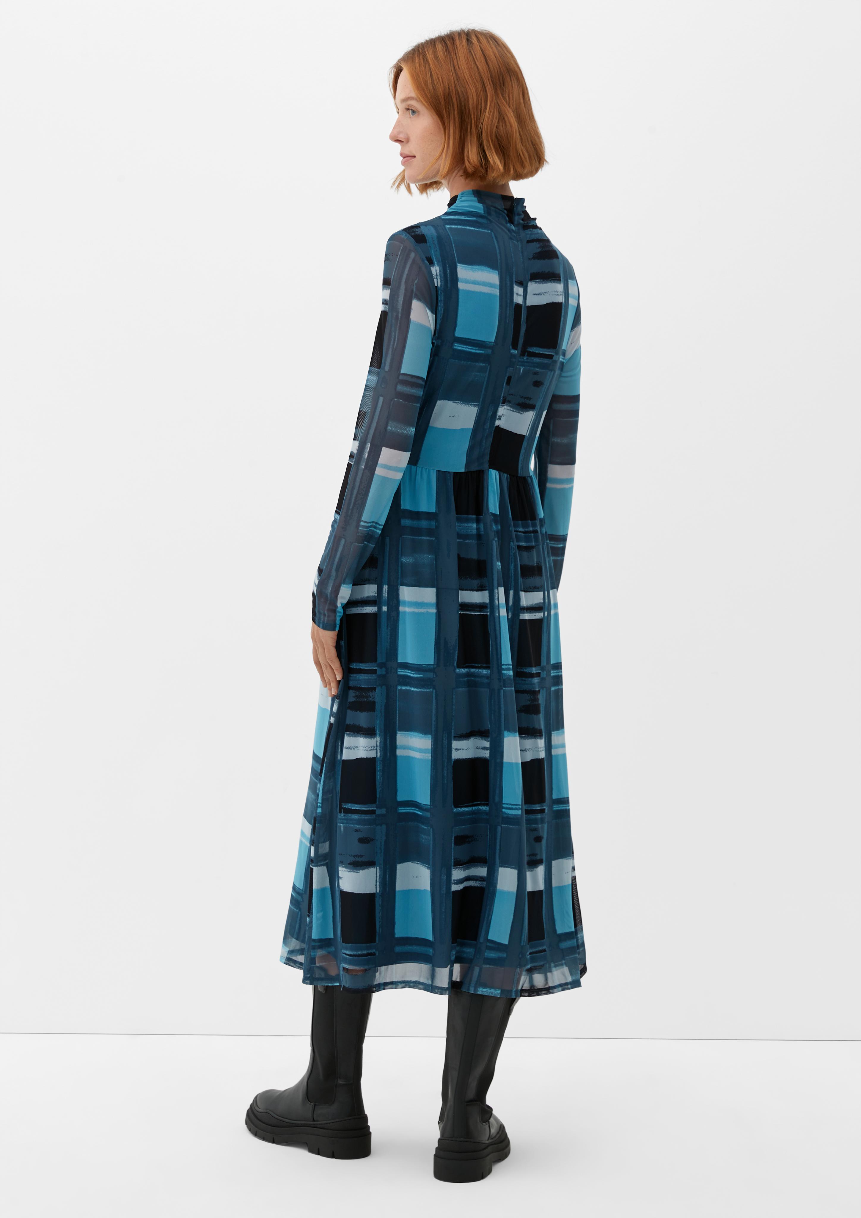 Meshkleid mit Allovermuster  2124434-58A7