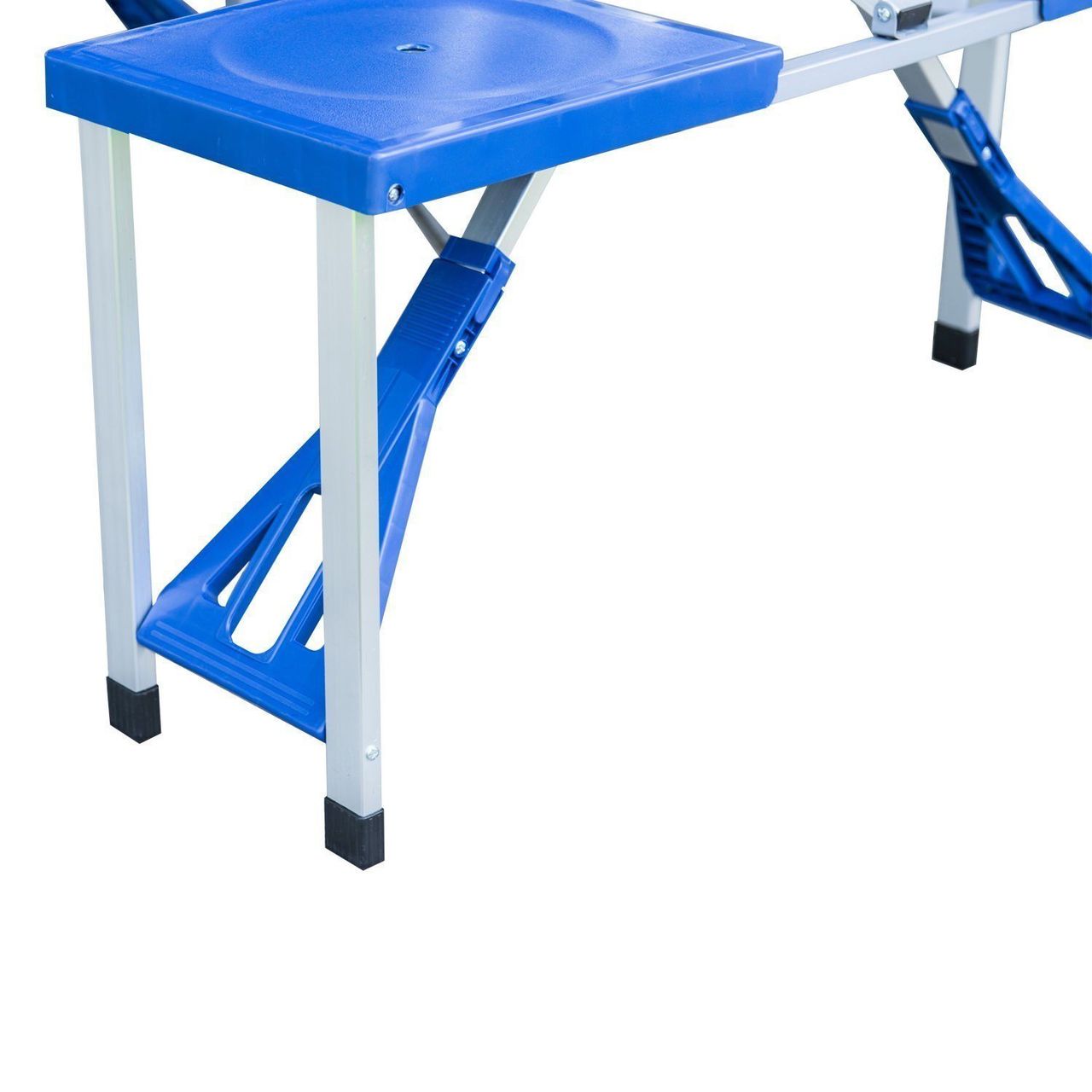 Outsunny Campingtisch Set Picknicktisch Sitzgruppe Klapptisch mit 4 Stühle Alu