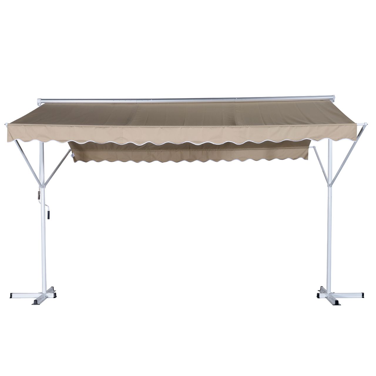 Outsunny Standmarkise, Creme 2,95x2,94m