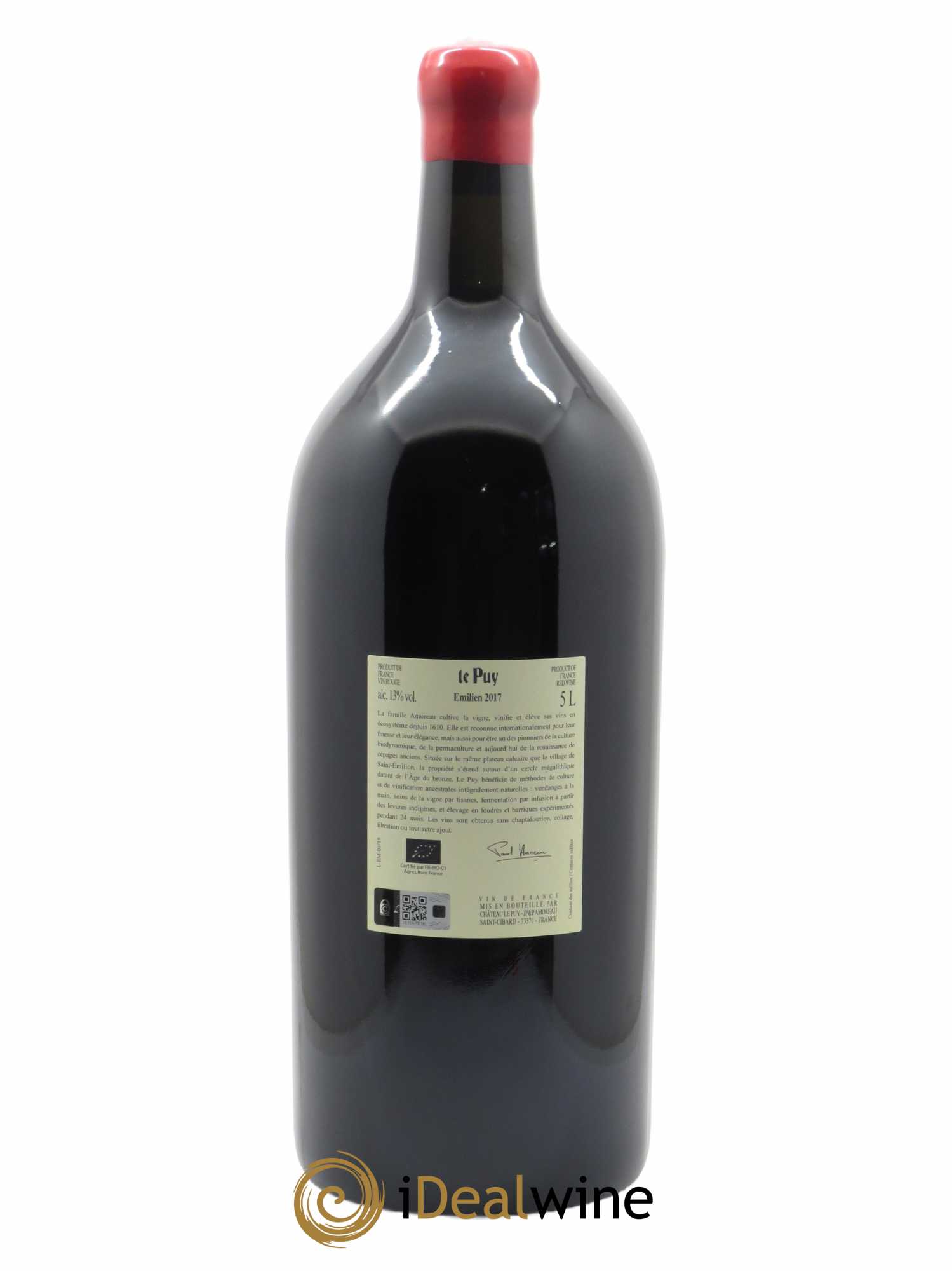 Le Puy - Cuvée Emilien  2017 - Lot de 1 Jeroboam