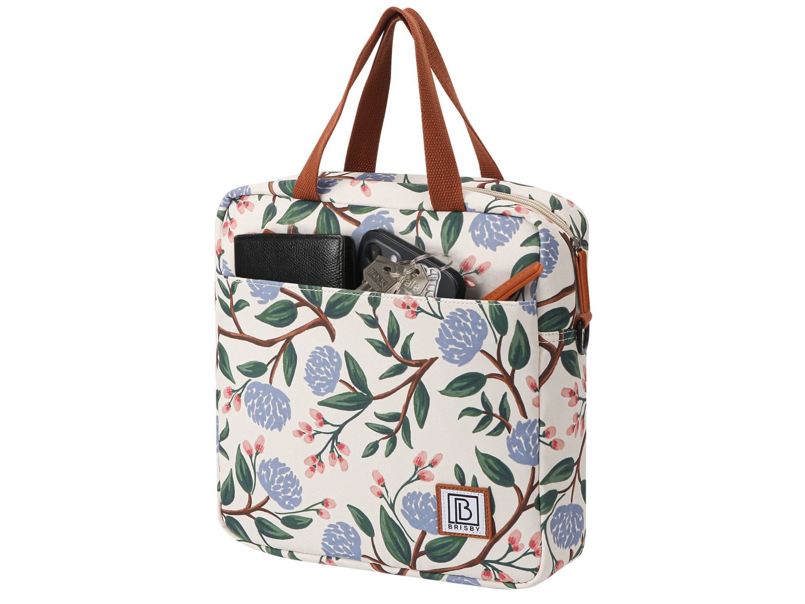 Brisby Blumen Weiß 7 Liter Kühltasche