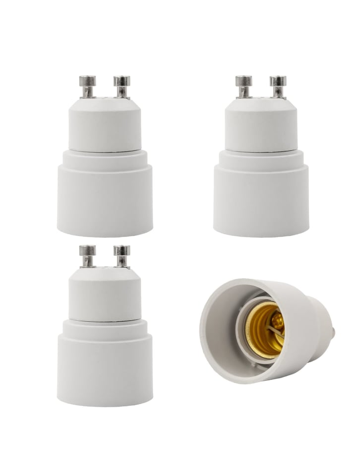 Intirilife 4er Set Lampenadapter E27 auf G9 in WEISS günstig kaufen onesize