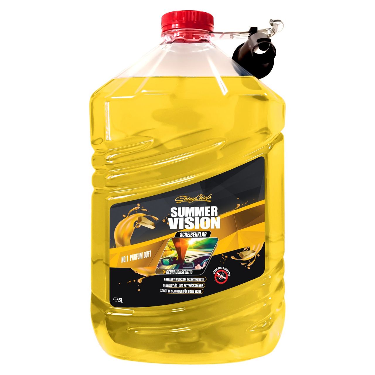 ShinyChiefs SinyChiefs Summer Vision - NO1 Scheibenklar 5 l - ohne zu Schlieren - mit herrlichem Parfumduft