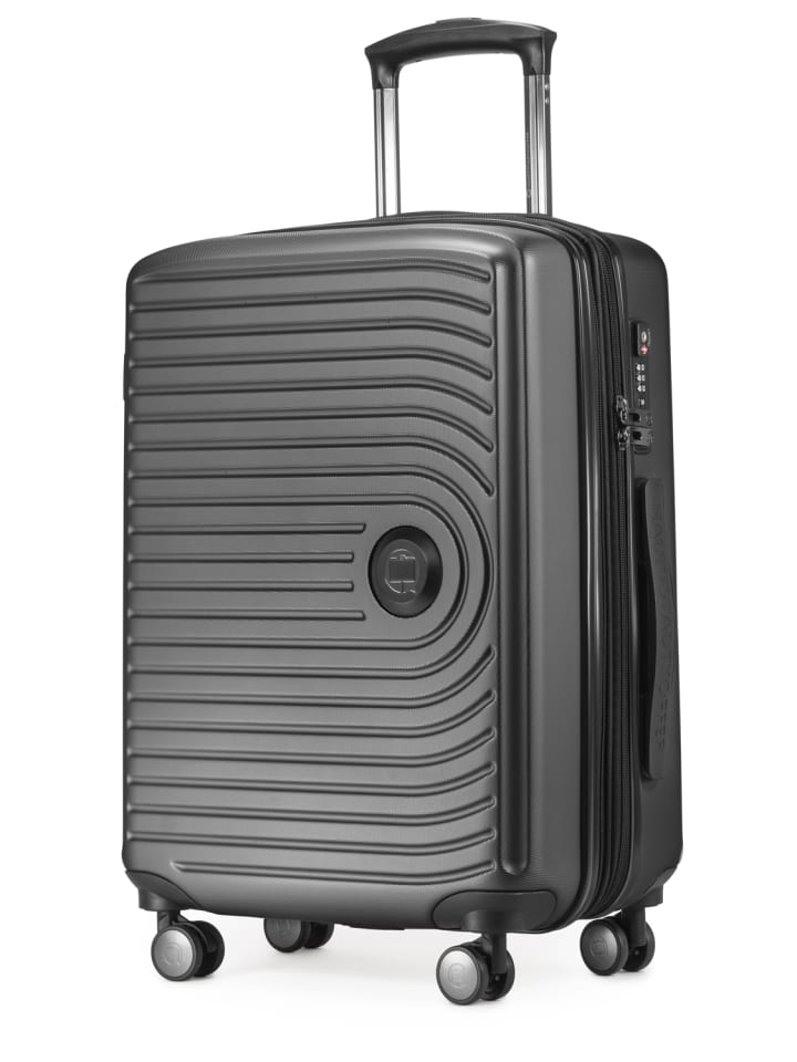Hauptstadtkoffer Mitte - Kofferset 3 Trolleys Erweiterung Hartschale Gepäck-Set in Graphite günstig kaufen S - L