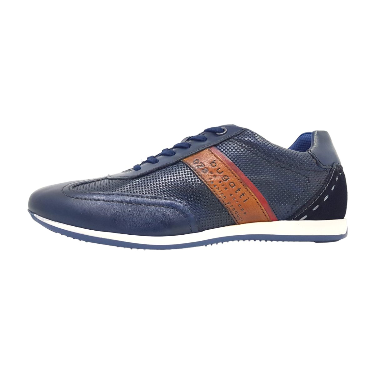 Bugatti Tomeo 311-45010-4141/4163 Blau 4163 dark blue/ cognac