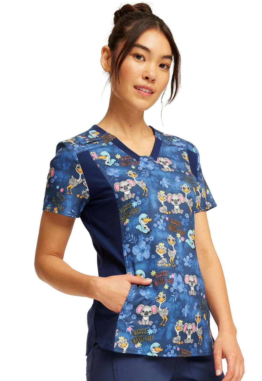 Cherokee Funktionsbluse Bunt bedruckter Damen Kasack 