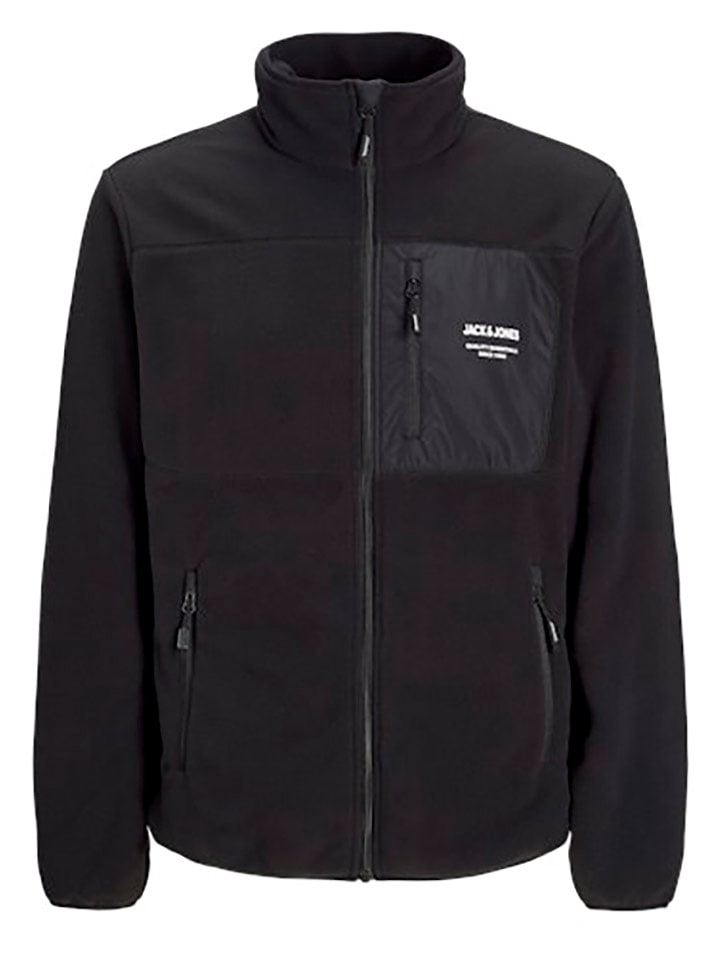 Jack & Jones Fleecejacke in Schwarz günstig kaufen