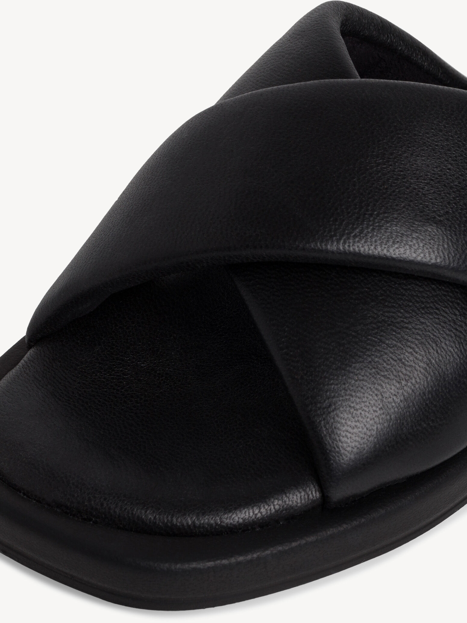 Mule en cuir - noir