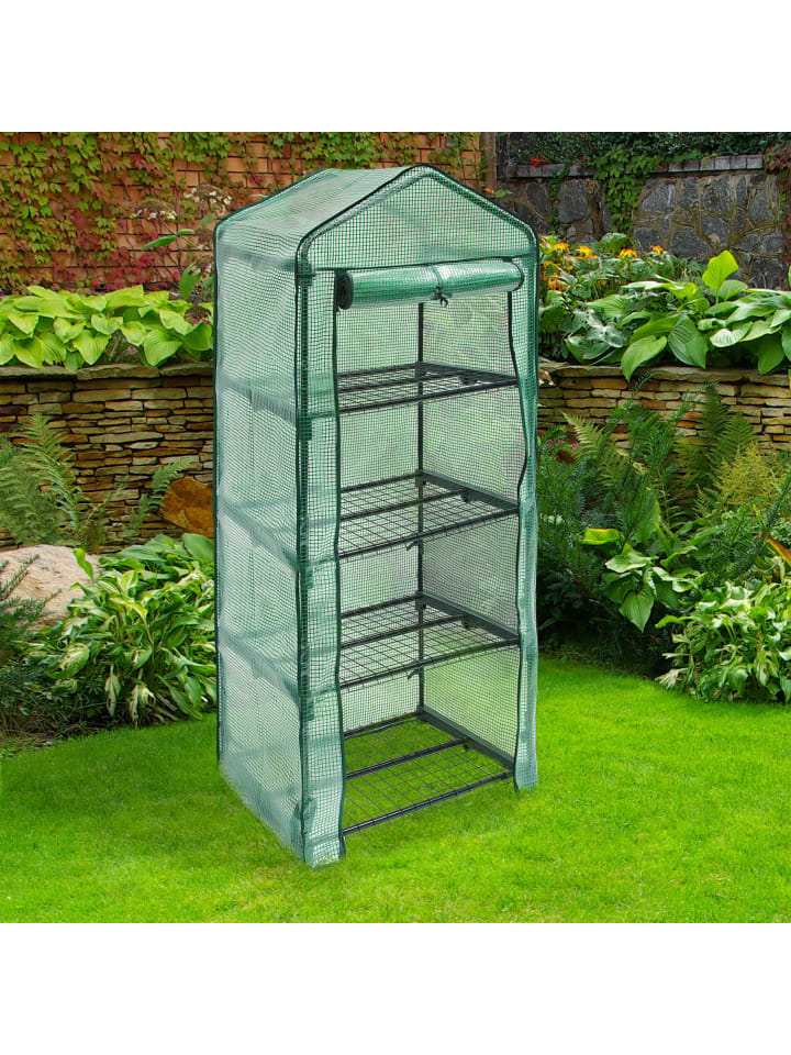 relaxdays Foliengewächshaus in Grün - (B)70 x (H)158 x (T)50 cm günstig kaufen onesize