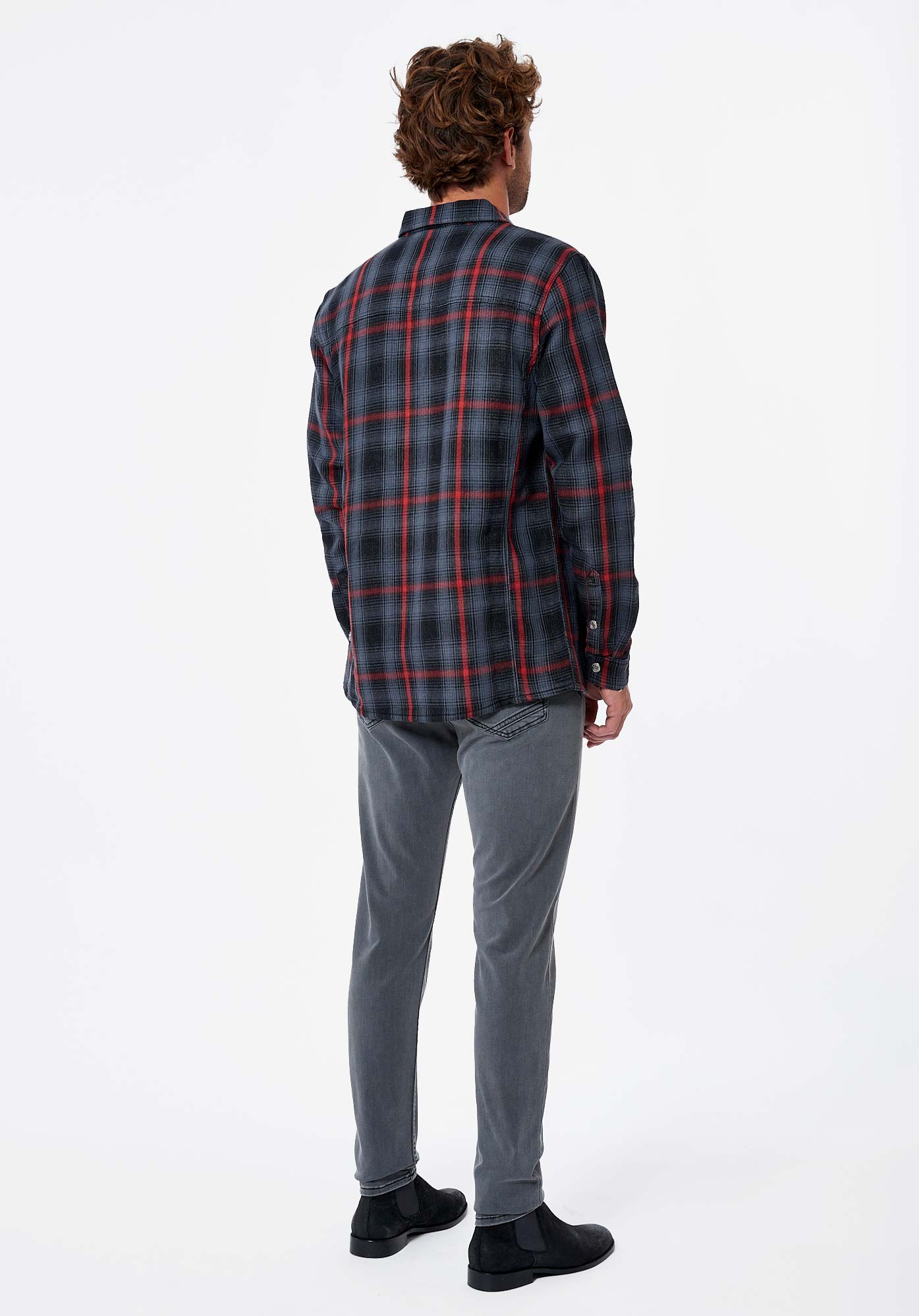 ROONY  Chemise à carreaux Homme en 100% coton