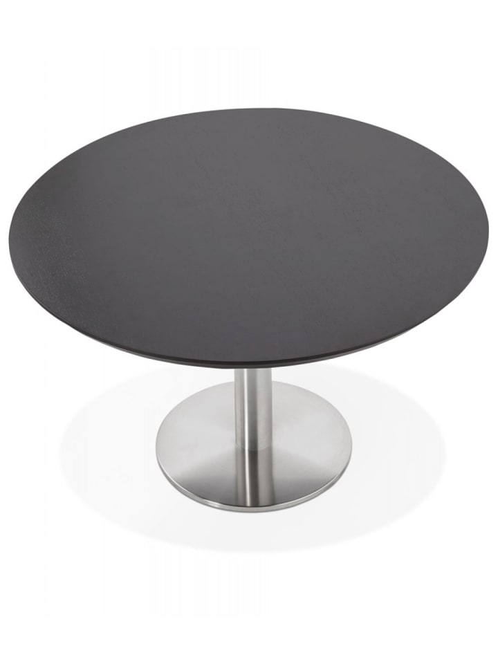 KADIMA DESIGN Couchtisch Rund Holz Metall | Moderner Stil in Schwarz günstig kaufen onesize