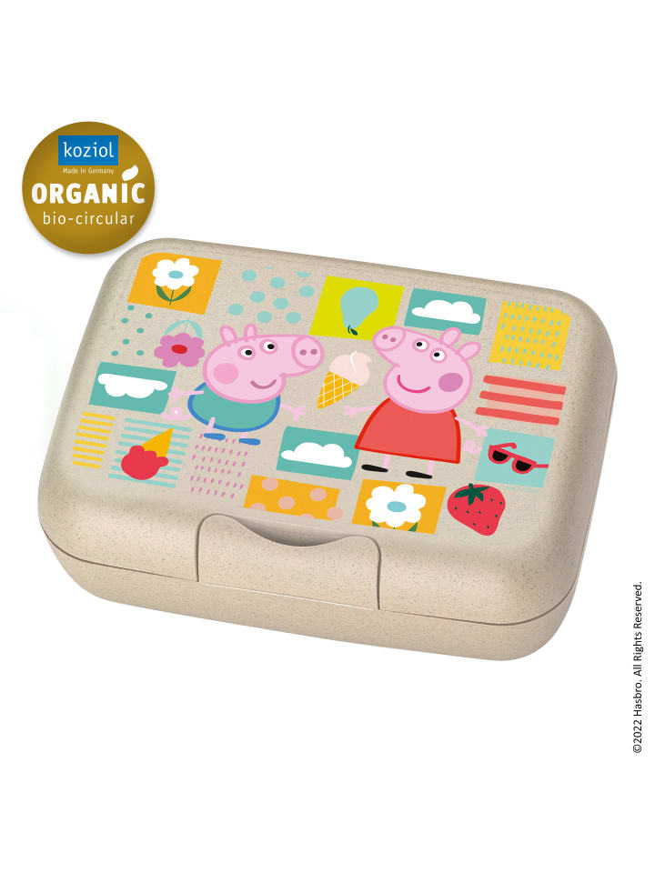 koziol CANDY L PEPPA PIG - Lunchbox mit Trennschale in organic sand günstig kaufen onesize
