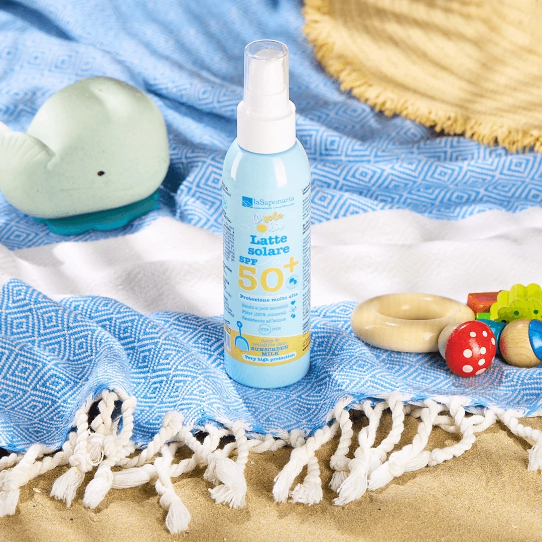 Osolebio Sun Milk SPF50+ - Crema solar infantil, leche solar corporal de alta protección, productos para niños