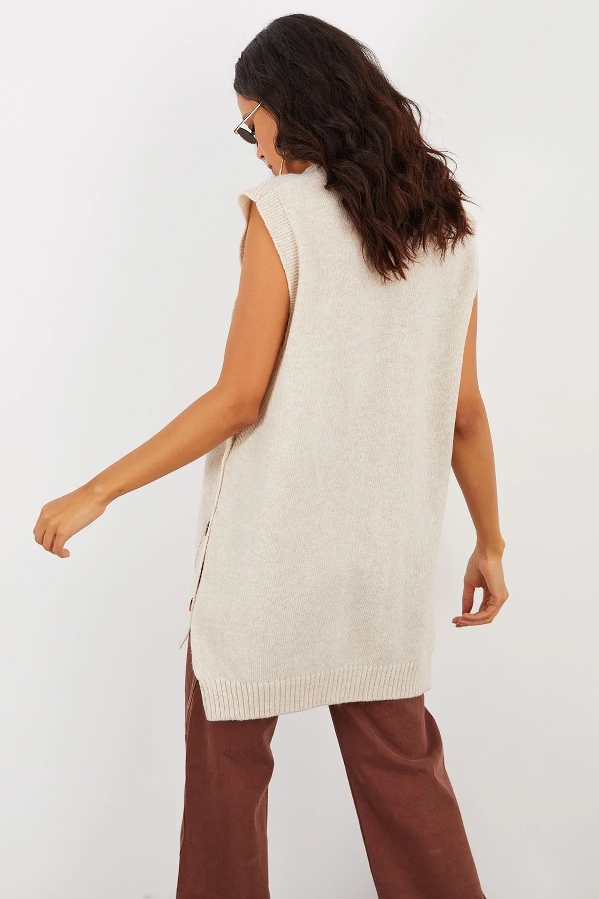 Cool & Sexy  Tunika - Beige - Regular Fit