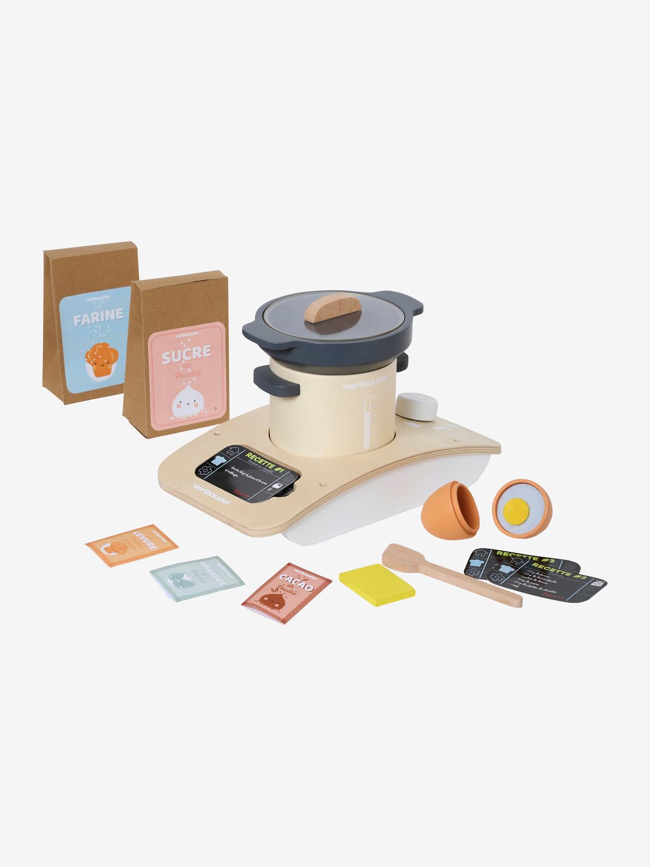 Robot de cuisine en bois FSC® noir