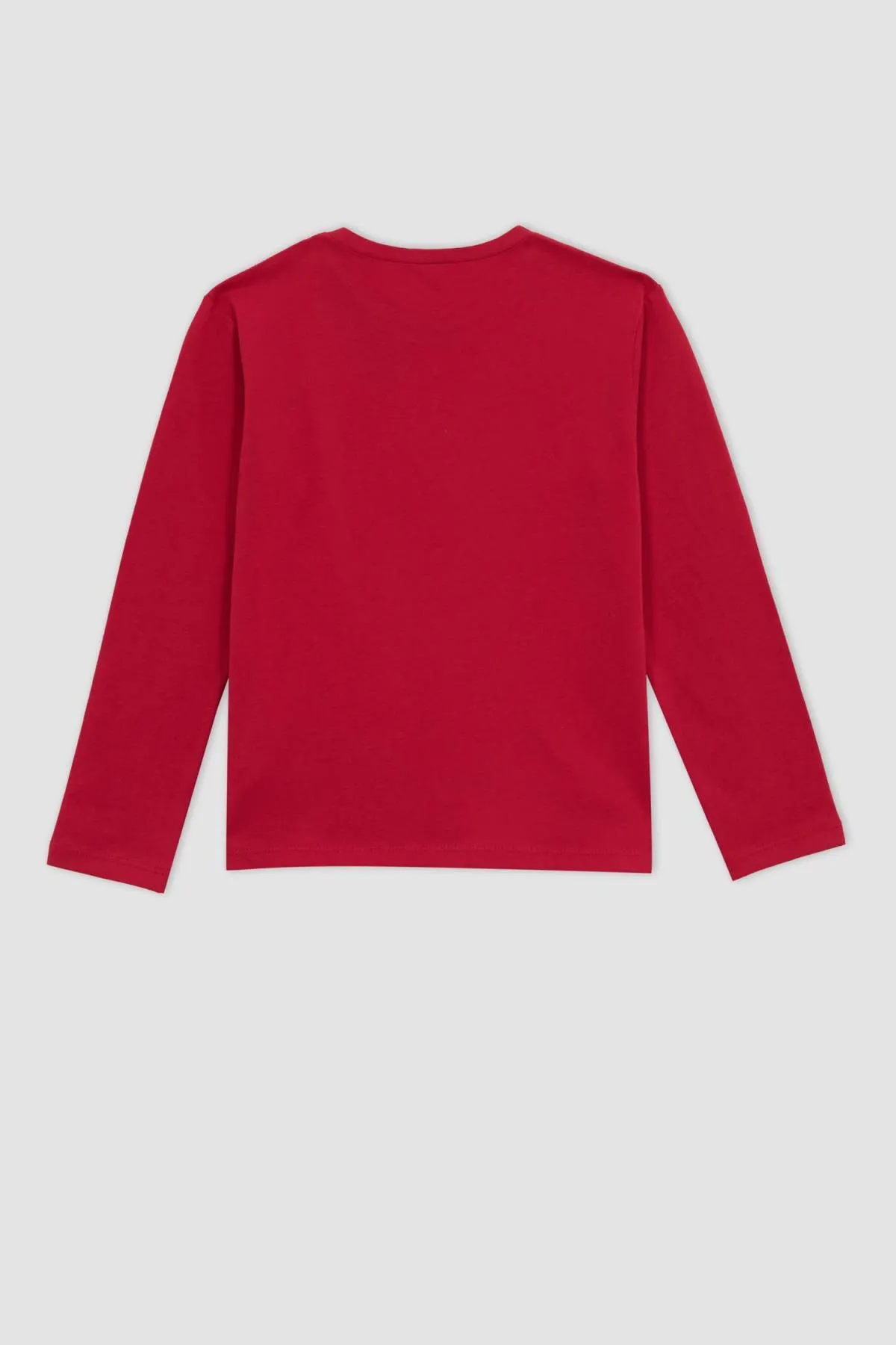 DeFacto  Mädchen T-Shirt mit Rundhalsausschnitt und langen Ärmeln, rot Z4192a623sp