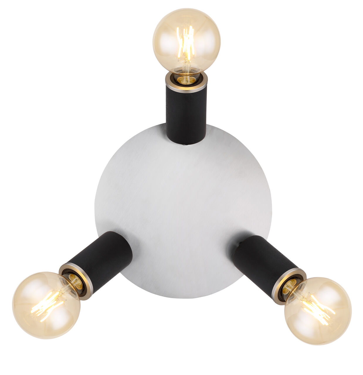 Globo Lighting - JOSEBA - Strahler Metall schwarz matt, 3x E27