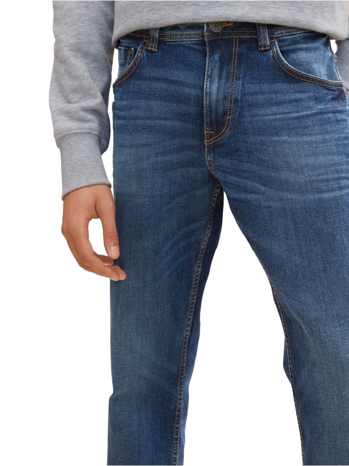 Tom Tailor Straight Leg Jeans Regular Fit Denim Marvin in Blau-2 günstig kaufen W31/L30