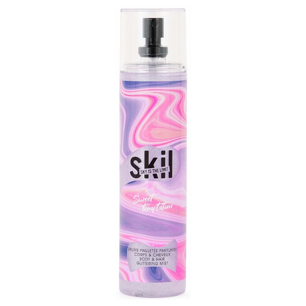 skil Sweet Temptation Brume parfumée pailletée pour corps et cheveux