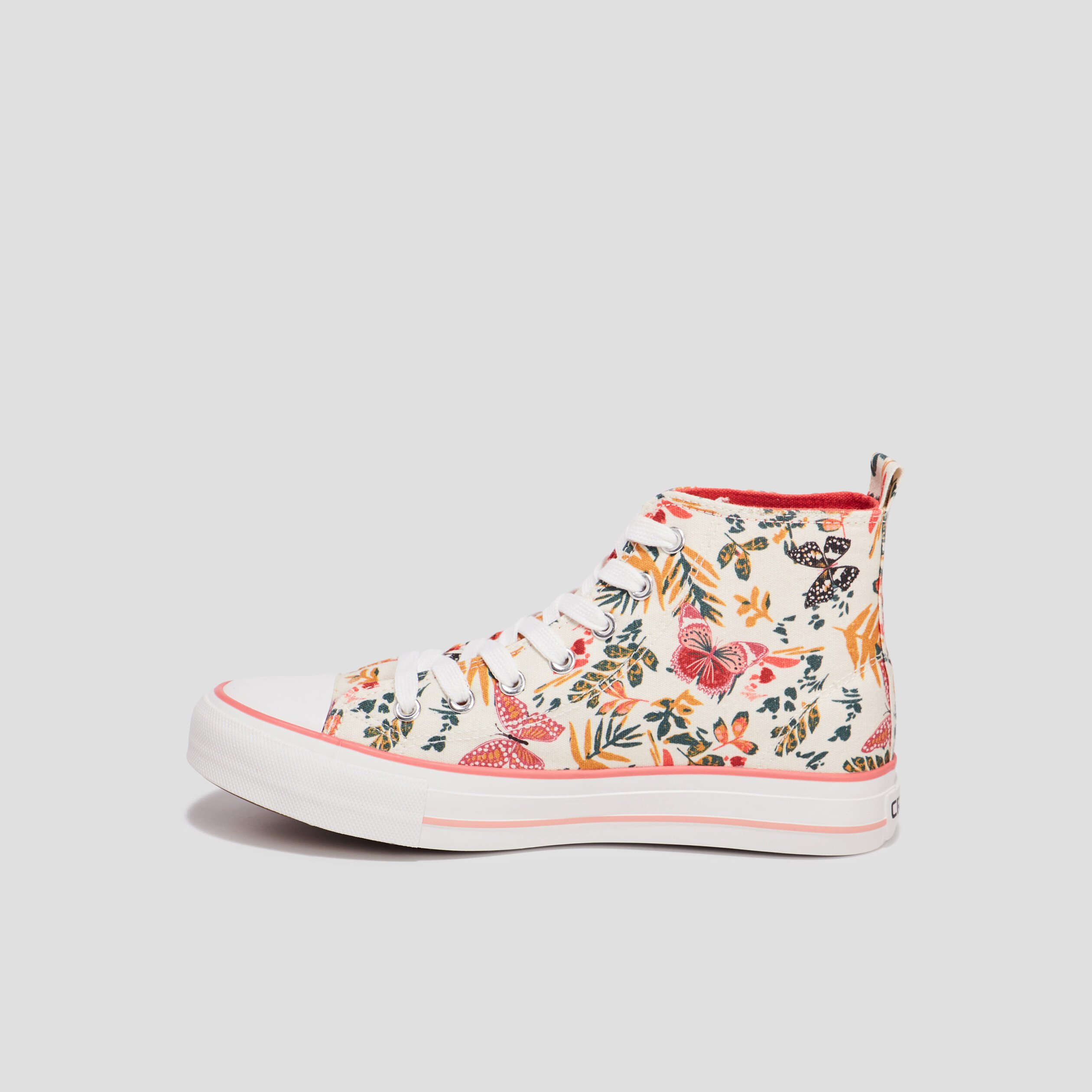 Baskets montantes en toile Creeks multicolore femme | La Halle