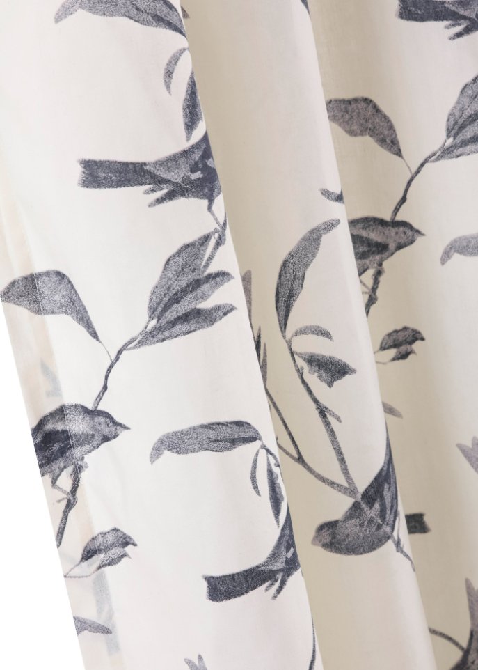 Vorhang mit Vogel Druck (1er Pack)