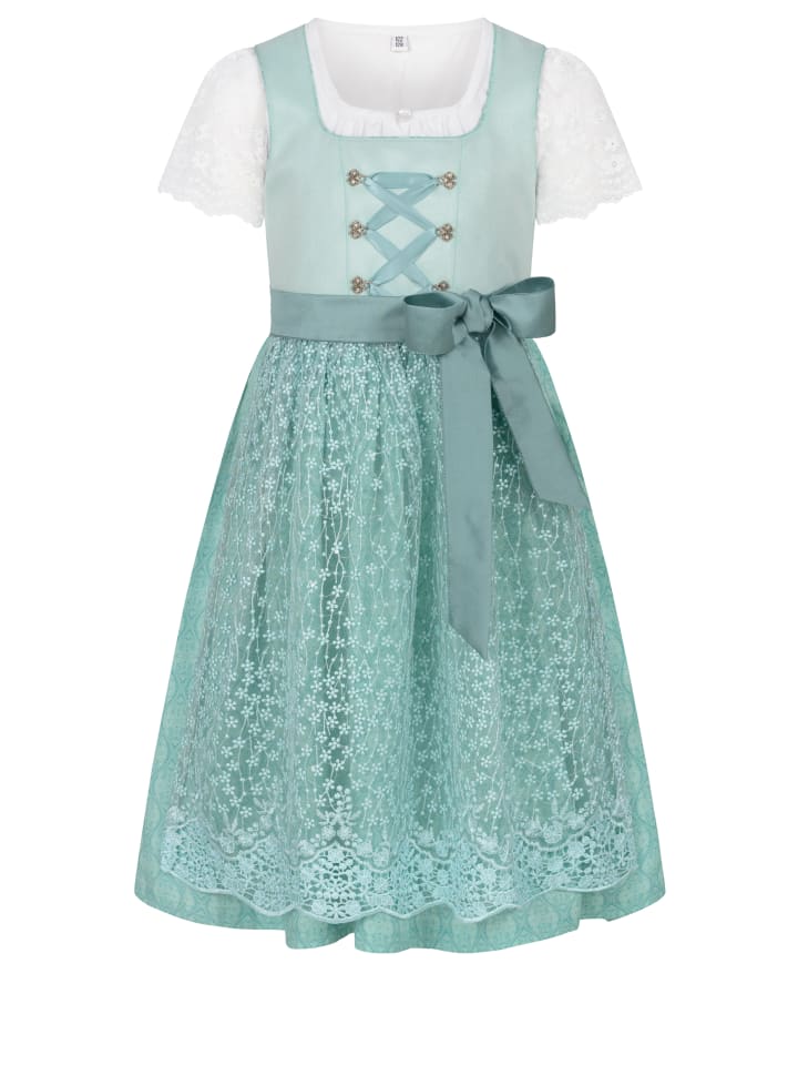 Nübler Kinderdirndl Gundi in Aqua günstig kaufen