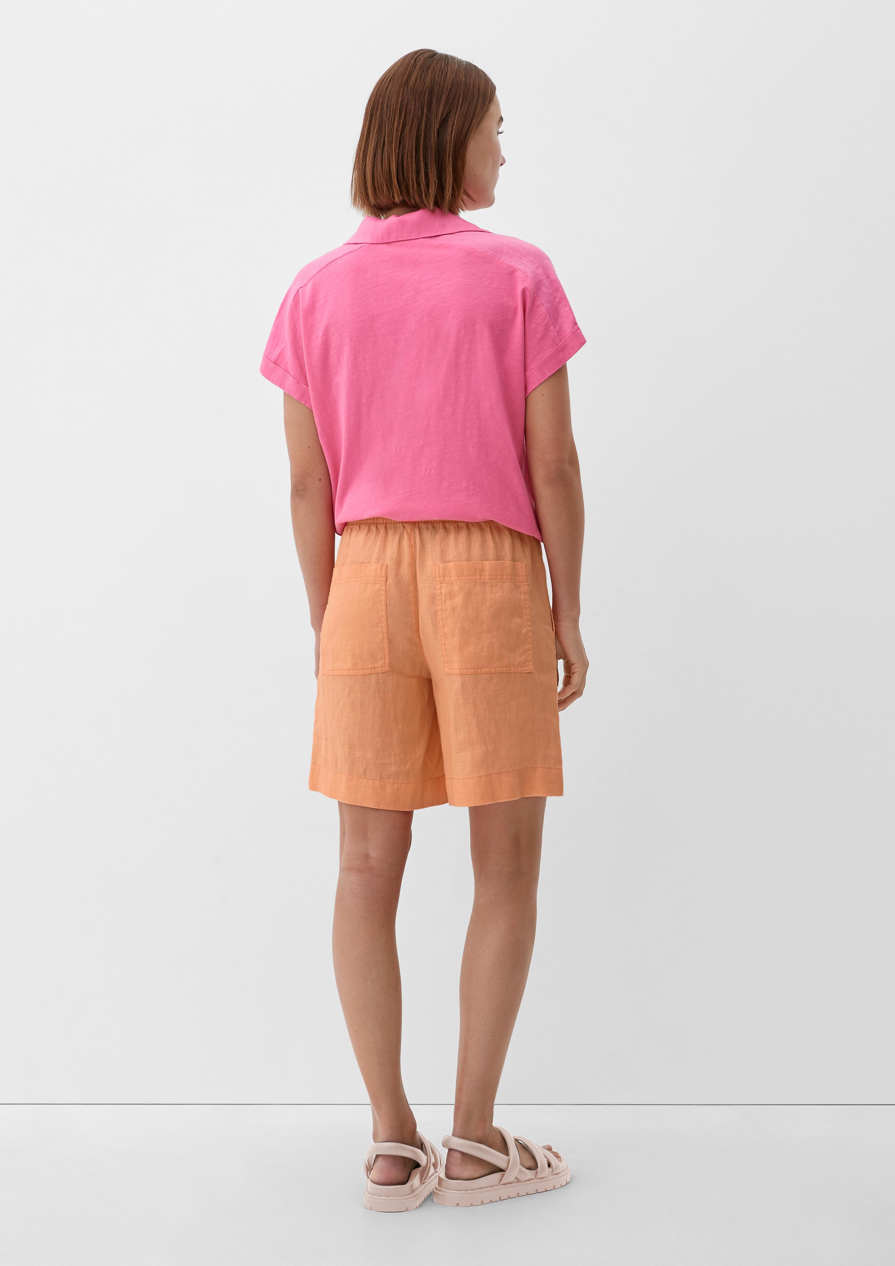 Wide Leg: Shorts aus Leinen  2130965-2115