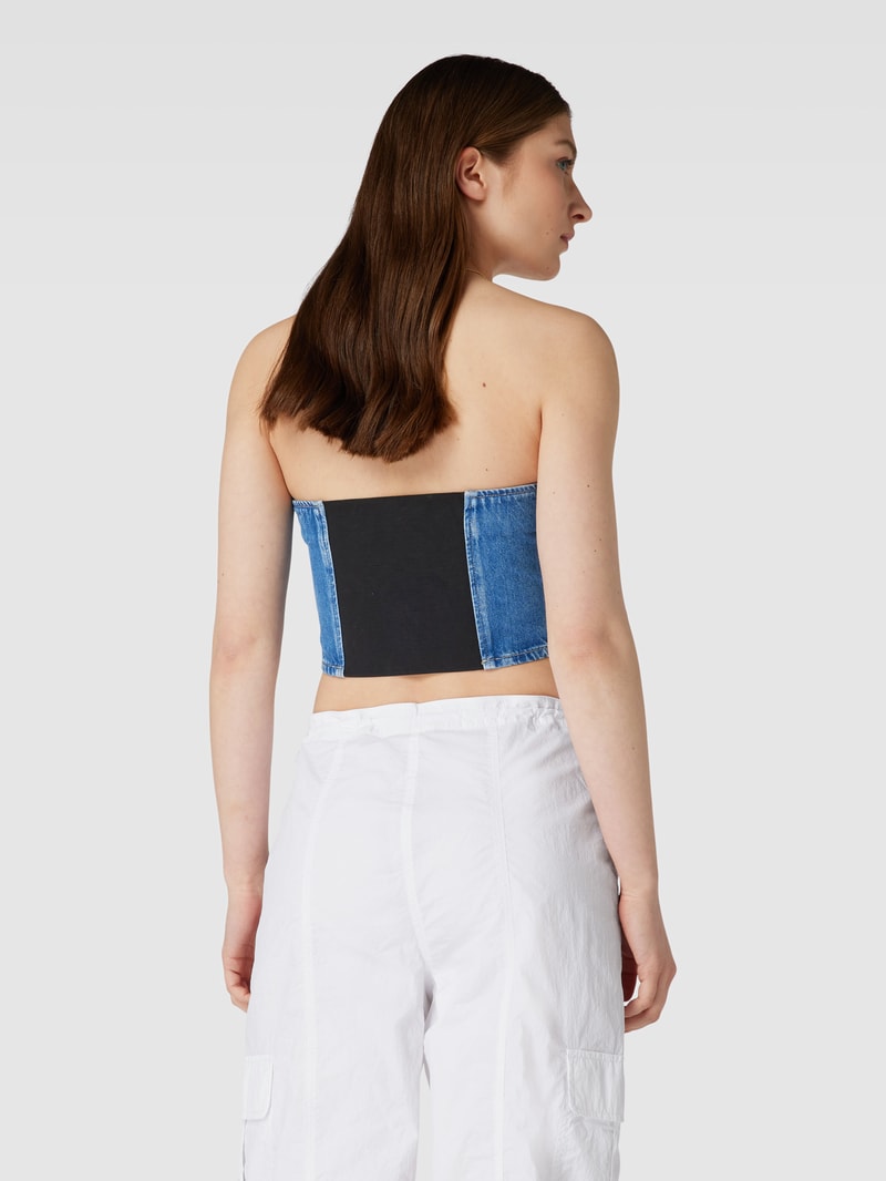 Bandeau-Top im Denim-Look in jeans