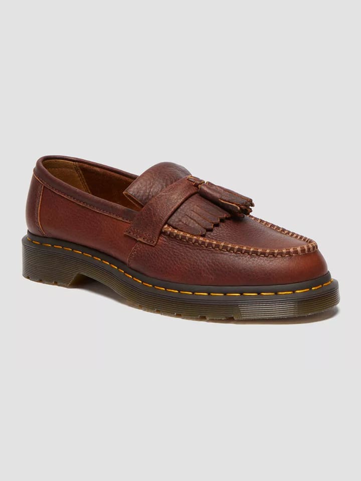 Dr. Martens Leder-Mokassins in Braun günstig kaufen