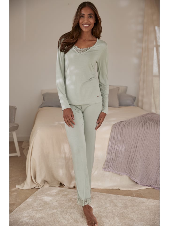 LASCANA Schlafhose in jade günstig kaufen 32/34