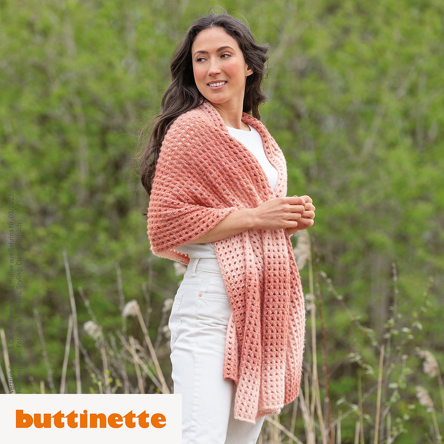Strickanleitung – Schultertuch aus Happy Hobby Fiore