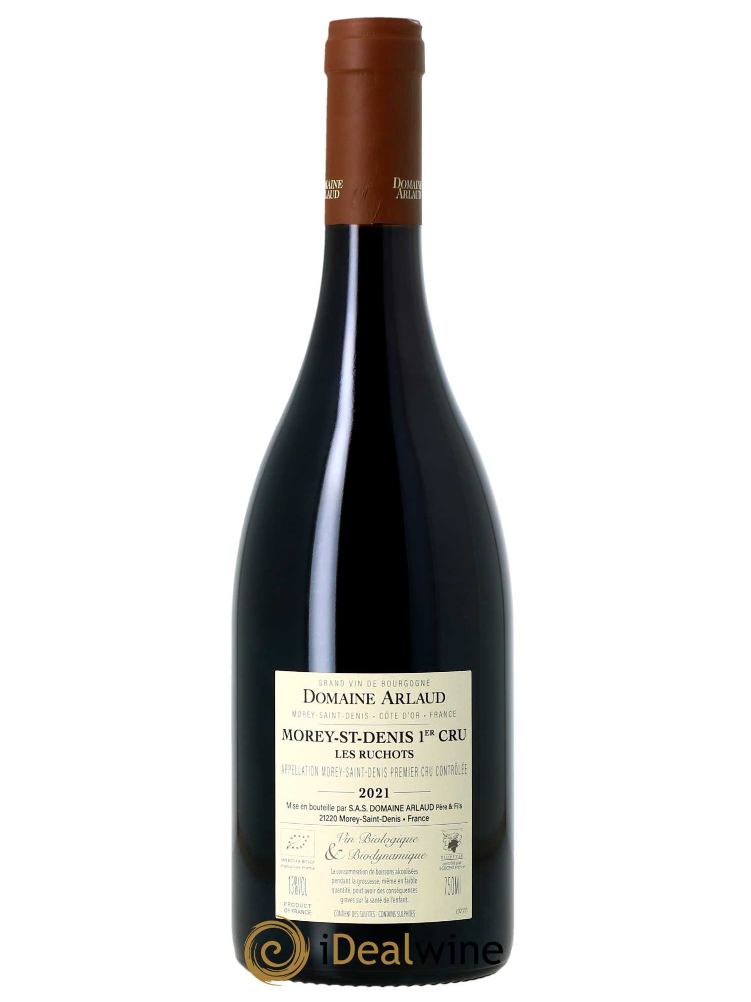 Morey Saint-Denis 1er Cru Les Ruchots Arlaud  2021 - Lot de 1 Bouteille