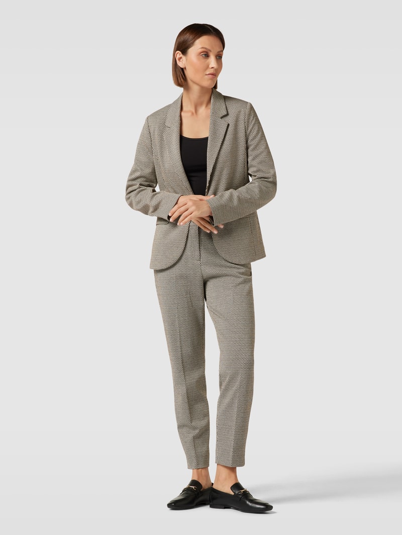 Blazer mit Knopfverschluss in schwarz