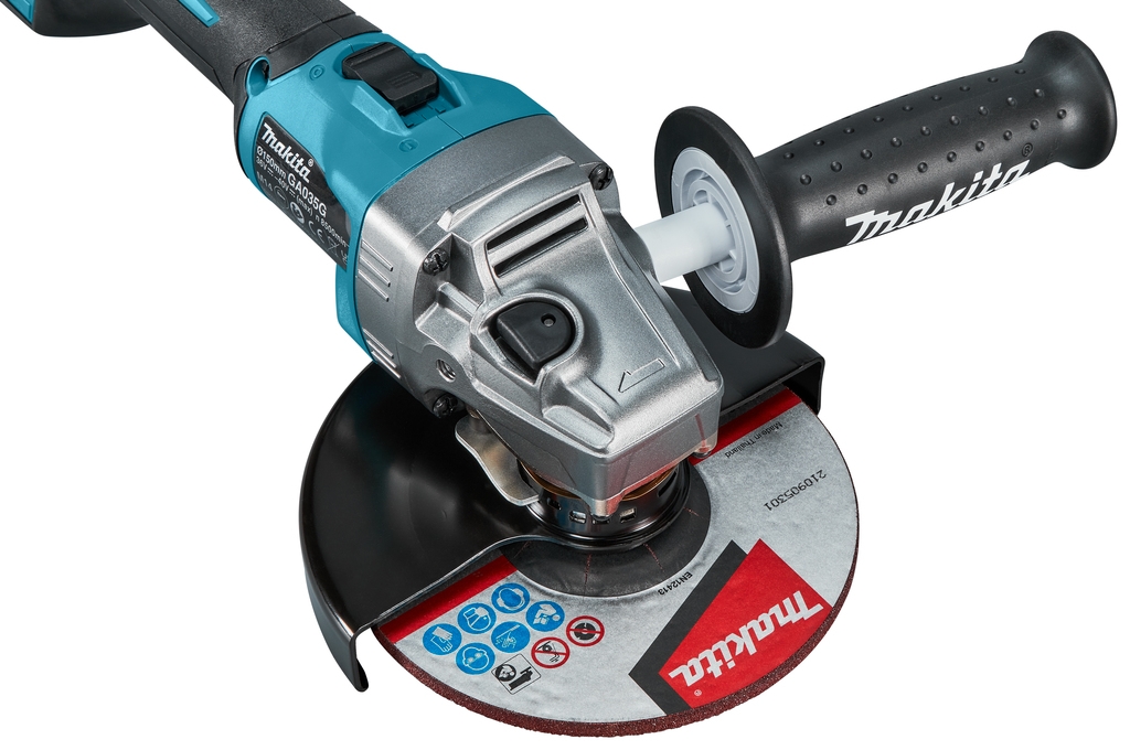Polizor unghiular Makita GA035GZ 40V max cu comutator de blocare 150mm fără baterii și încărcător